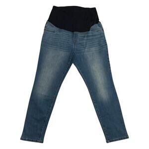 Isabel Maternity Jeans Women’s‎ 14/32R Medium Wash Full Panel Stretch Jeggings